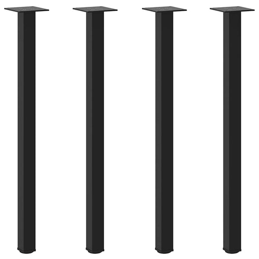 Console Table Legs 4 pcs Black 72-74 cm Steel Console Table Legs 4 pcs Black 72-74 cm Steel