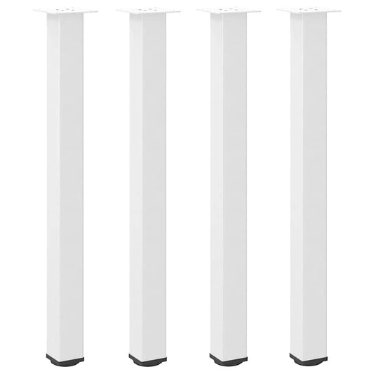 Bar Table Legs 4 pcs White 90-92 cm Steel Bar Table Legs 4 pcs White 90-92 cm Steel