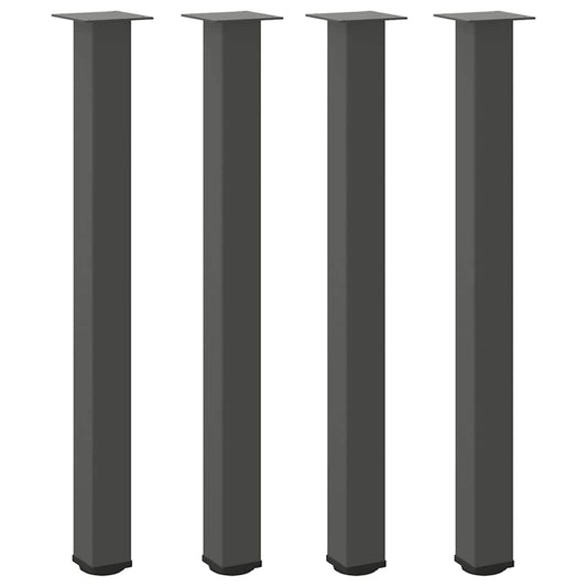 Bar Table Legs 4 pcs Anthracite 90-92 cm Steel Bar Table Legs 4 pcs Anthracite 90-92 cm Steel