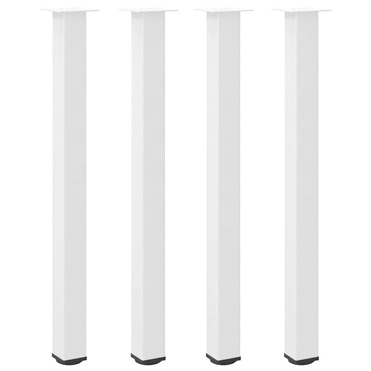 Bar Table Legs 4 pcs White 110-112 cm Steel Bar Table Legs 4 pcs White 110-112 cm Steel