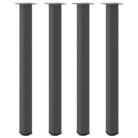 Bar Table Legs 4 pcs Anthracite 110-112 cm Steel Bar Table Legs 4 pcs Anthracite 110-112 cm Steel