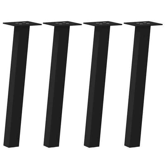 Coffee Table Legs 4 pcs Black 42 cm Steel Coffee Table Legs 4 pcs Black 42 cm Steel