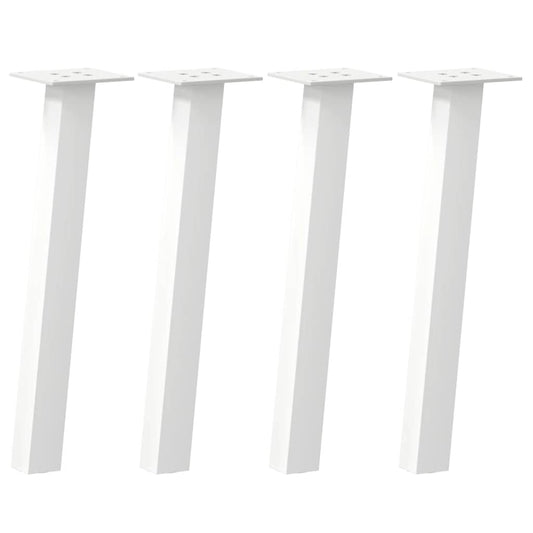 Coffee Table Legs 4 pcs White 42 cm Steel Coffee Table Legs 4 pcs White 42 cm Steel