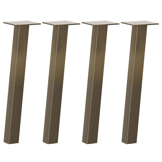 Coffee Table Legs 4 pcs Natural Steel 42 cm Steel Coffee Table Legs 4 pcs Natural Steel 42 cm Steel