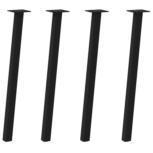 Console Table Legs 4 pcs Black 72 cm Steel Console Table Legs 4 pcs Black 72 cm Steel