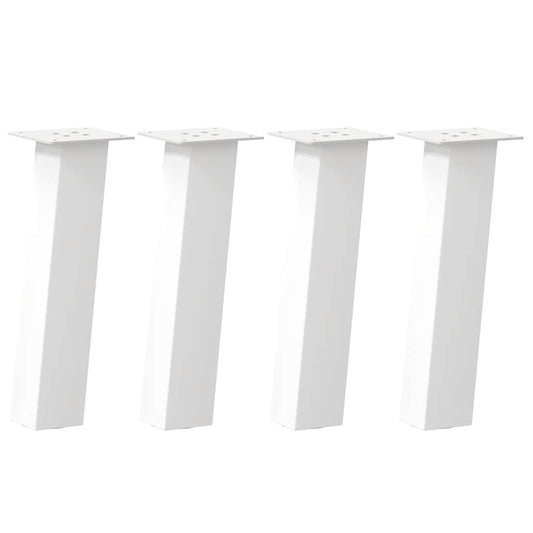 Coffee Table Legs 4 pcs White 42 cm Steel Coffee Table Legs 4 pcs White 42 cm Steel
