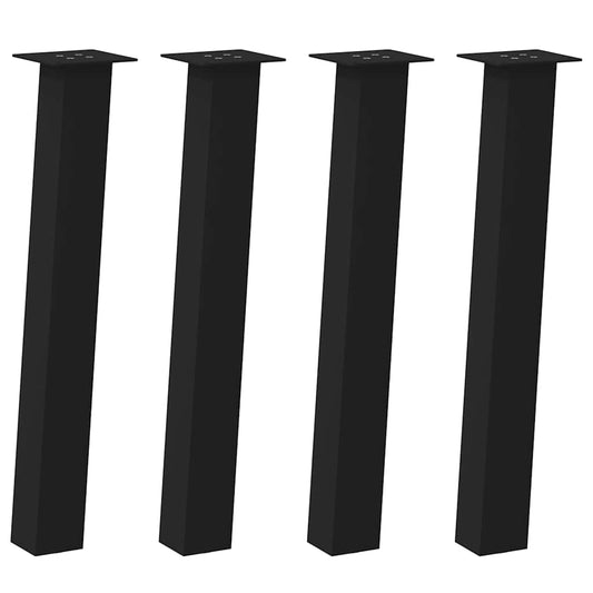Console Table Legs 4 pcs Black 72 cm Steel Console Table Legs 4 pcs Black 72 cm Steel