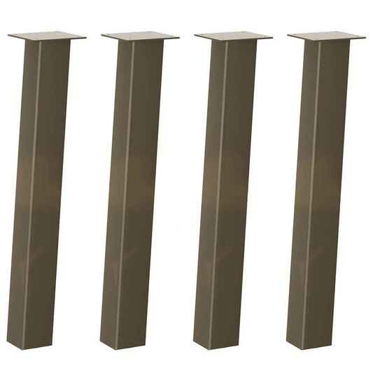 Console Table Legs 4 pcs Natural Steel 72 cm Steel Console Table Legs 4 pcs Natural Steel 72 cm Steel