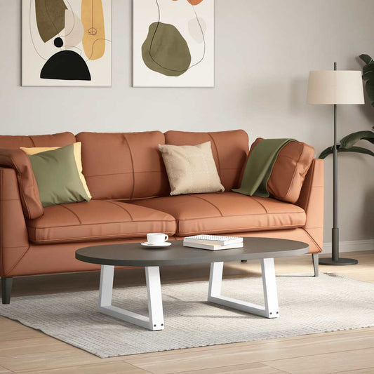 Coffee Table Legs V-Shape 2 pcs White 50x(30-31.3) cm Steel Coffee Table Legs V-Shape 2 pcs White 50x(30-31.3) cm Steel