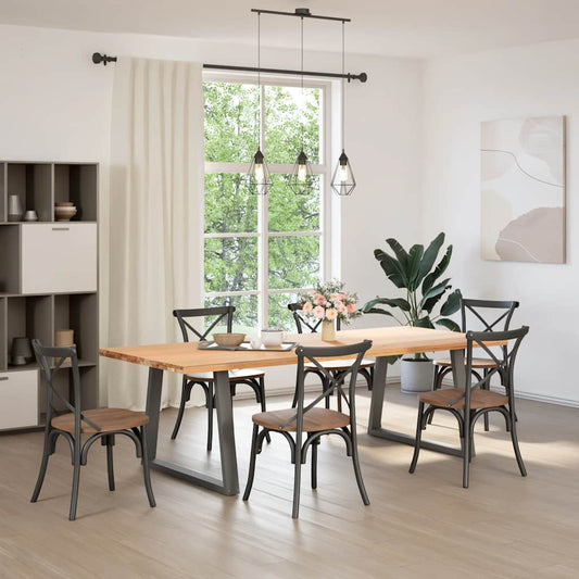 Dining Table Legs V-Shape 2 pcs Anthracite 100x(72-73.3) cm Steel Dining Table Legs V-Shape 2 pcs Anthracite 100x(72-73.3) cm Steel