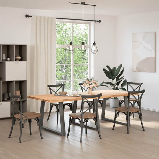Dining Table Legs V-Shape 3 pcs Anthracite 90x(72-73.3) cm Steel Dining Table Legs V-Shape 3 pcs Anthracite 90x(72-73.3) cm Steel