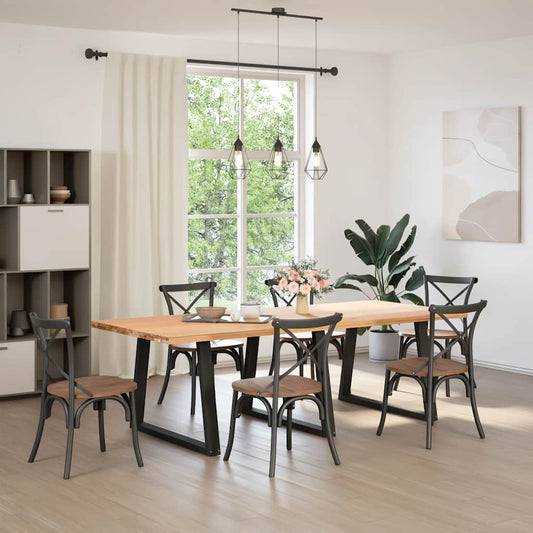 Dining Table Legs V-Shape 3 pcs Black 100x(72-73.3) cm Steel Dining Table Legs V-Shape 3 pcs Black 100x(72-73.3) cm Steel