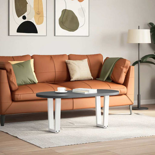 Coffee Table Legs V-Shape 2 pcs White 38x(42-43.3) cm Steel Coffee Table Legs V-Shape 2 pcs White 38x(42-43.3) cm Steel