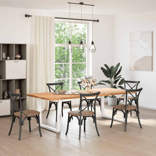 Dining Table Legs V-Shape 2 pcs White 100x(72-73.3) cm Steel Dining Table Legs V-Shape 2 pcs White 100x(72-73.3) cm Steel