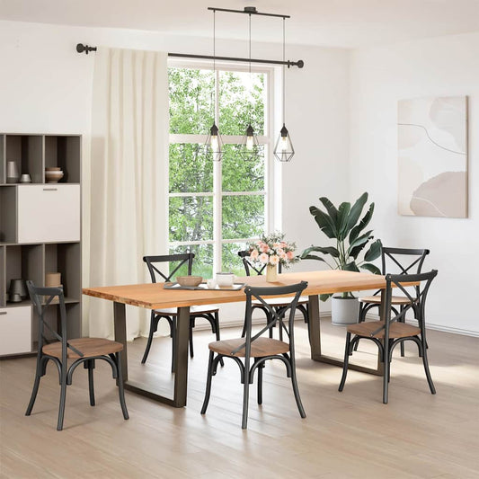 Dining Table Legs V-Shape 2 pcs Natural Steel 100x(72-73.3) cm Steel Dining Table Legs V-Shape 2 pcs Natural Steel 100x(72-73.3) cm Steel