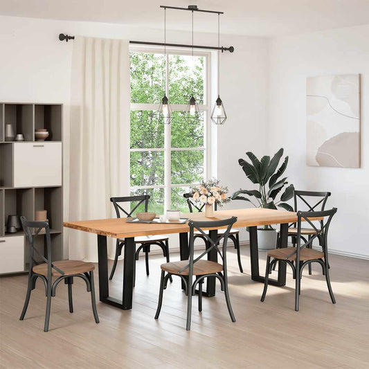 Dining Table Legs V-Shape 3 pcs Black 70x(72-73.3) cm Steel Dining Table Legs V-Shape 3 pcs Black 70x(72-73.3) cm Steel