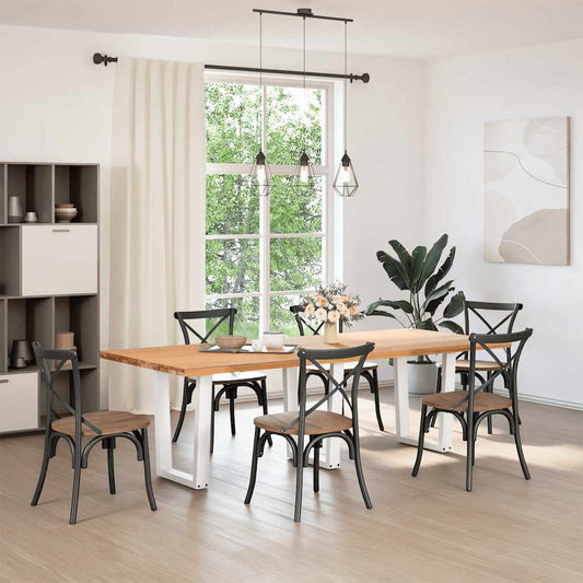 Dining Table Legs V-Shape 3 pcs White 70x(72-73.3) cm Steel Dining Table Legs V-Shape 3 pcs White 70x(72-73.3) cm Steel