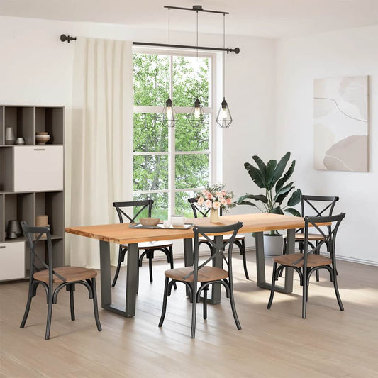 Dining Table Legs V-Shape 3 pcs Anthracite 70x(72-73.3) cm Steel Dining Table Legs V-Shape 3 pcs Anthracite 70x(72-73.3) cm Steel