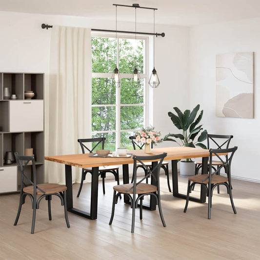 Dining Table Legs V-Shape 3 pcs Black 90x(72-73.3) cm Steel Dining Table Legs V-Shape 3 pcs Black 90x(72-73.3) cm Steel