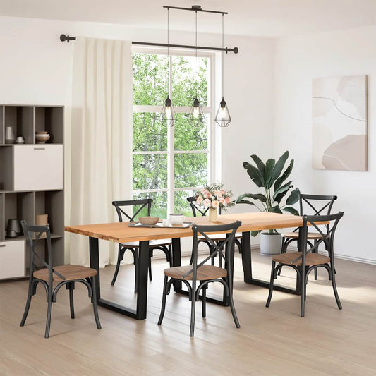 Dining Table Legs V-Shape 3 pcs Black 100x(72-73.3) cm Steel Dining Table Legs V-Shape 3 pcs Black 100x(72-73.3) cm Steel