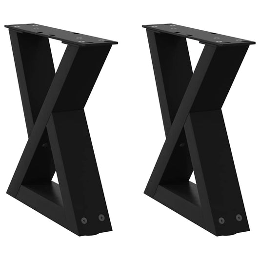 Coffee Table Legs 2 pcs Black 30x(30-31.3) cm Steel Coffee Table Legs 2 pcs Black 30x(30-31.3) cm Steel