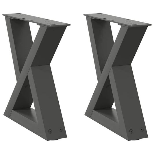 Coffee Table Legs 2 pcs Anthracite 30x(30-31.3) cm Steel Coffee Table Legs 2 pcs Anthracite 30x(30-31.3) cm Steel