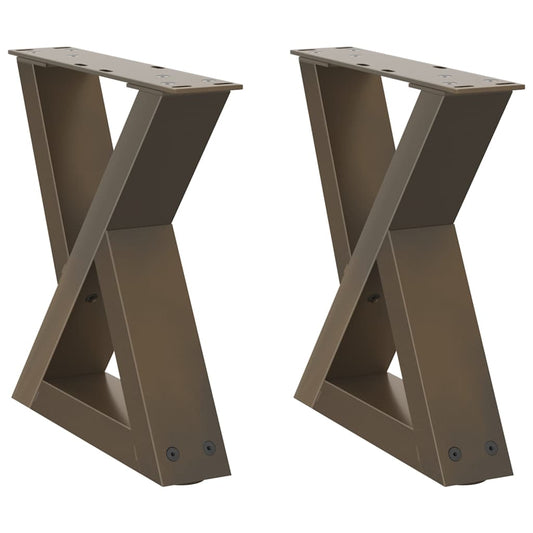 Coffee Table Legs 2 pcs Natural Steel 30x(30-31.3) cm Steel Coffee Table Legs 2 pcs Natural Steel 30x(30-31.3) cm Steel