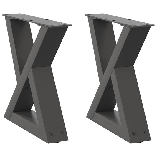 Coffee Table Legs 2 pcs Anthracite 40x(30-31.3) cm Steel Coffee Table Legs 2 pcs Anthracite 40x(30-31.3) cm Steel
