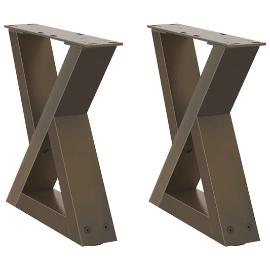 Coffee Table Legs 2 pcs Natural Steel 40x(30-31.3) cm Steel Coffee Table Legs 2 pcs Natural Steel 40x(30-31.3) cm Steel