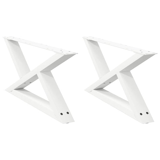 Coffee Table Legs 2 pcs White 70x(30-31,3) cm Steel Coffee Table Legs 2 pcs White 70x(30-31,3) cm Steel