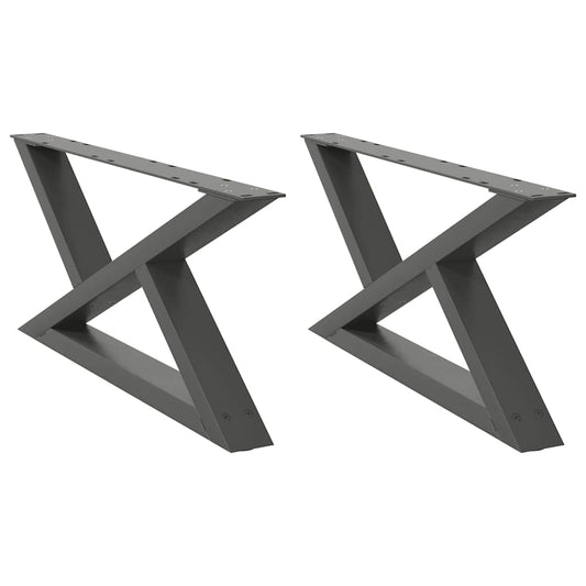 Coffee Table Legs 2 pcs Anthracite 70x(30-31.3) cm Steel Coffee Table Legs 2 pcs Anthracite 70x(30-31.3) cm Steel