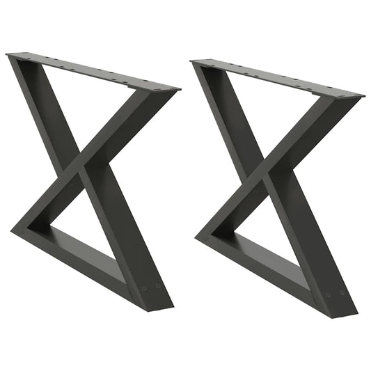 Coffee Table Legs 2 pcs Anthracite 70x(42-43.3) cm Steel Coffee Table Legs 2 pcs Anthracite 70x(42-43.3) cm Steel