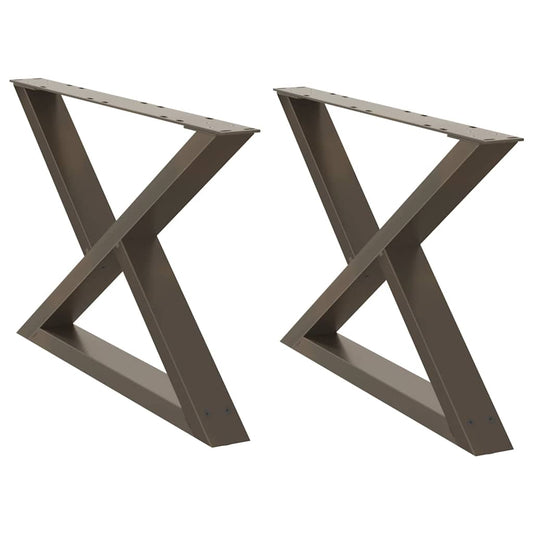 Coffee Table Legs 2 pcs Natural Steel 70x(42-43.3) cm Steel Coffee Table Legs 2 pcs Natural Steel 70x(42-43.3) cm Steel