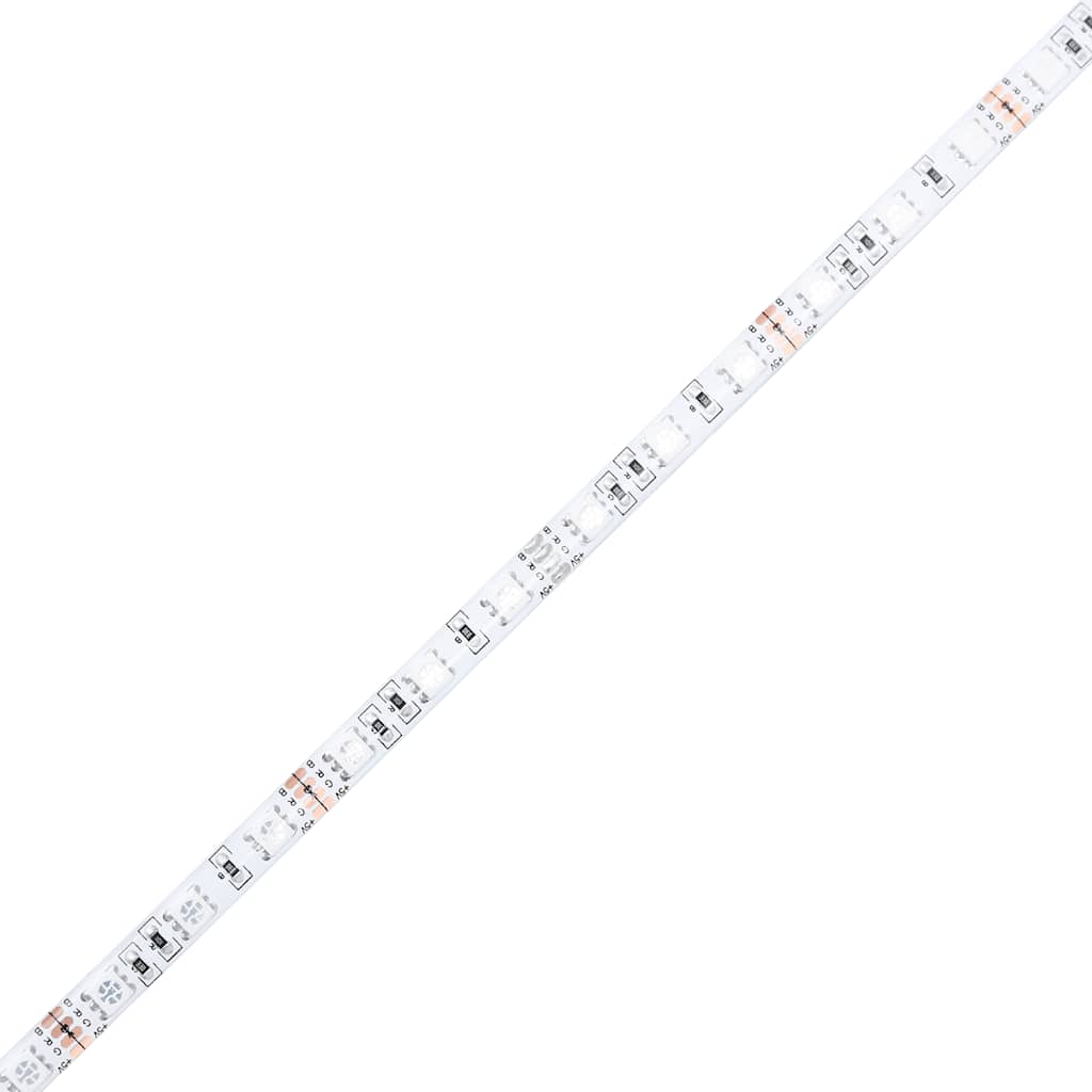 TV Wall Cabinet with LED Lights Concrete Grey 130x31x45 cm