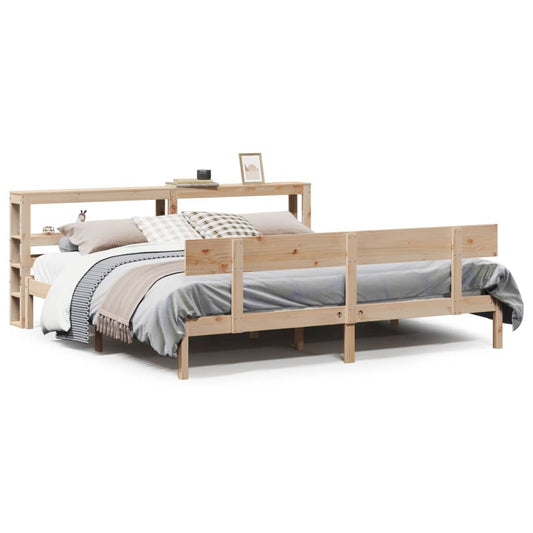 Bed Frame without Mattress 200x200 cm Solid Wood Pine Bed Frame without Mattress 200x200 cm Solid Wood Pine