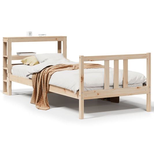 Bed Frame with Headboard without Mattress 75x190 cm Small Single Bed Frame with Headboard without Mattress 75x190 cm Small Single