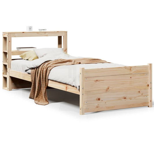Bed Frame with Headboard without Mattress 75x190 cm Small Single Bed Frame with Headboard without Mattress 75x190 cm Small Single