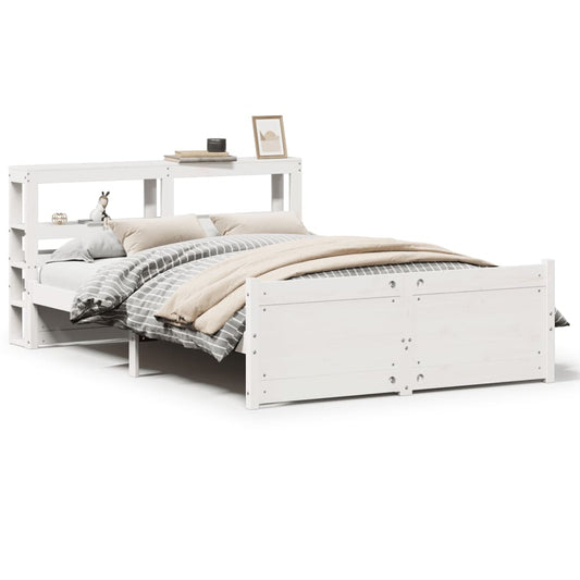 Bed Frame with Headboard without Mattress White 120x200 cm Bed Frame with Headboard without Mattress White 120x200 cm