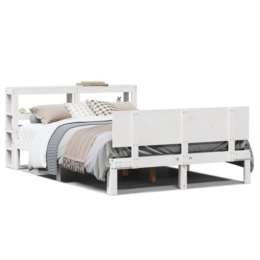 Bed Frame with Headboard without Mattress White 120x200 cm Bed Frame with Headboard without Mattress White 120x200 cm