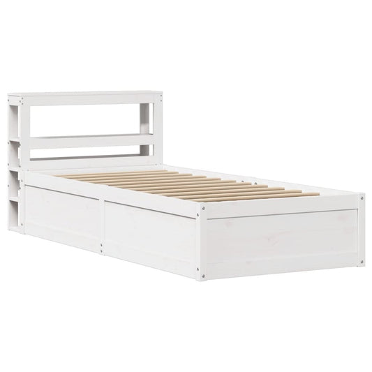 Bed Frame with Headboard White 90x200 cm Solid Wood Pine Bed Frame with Headboard White 90x200 cm Solid Wood Pine