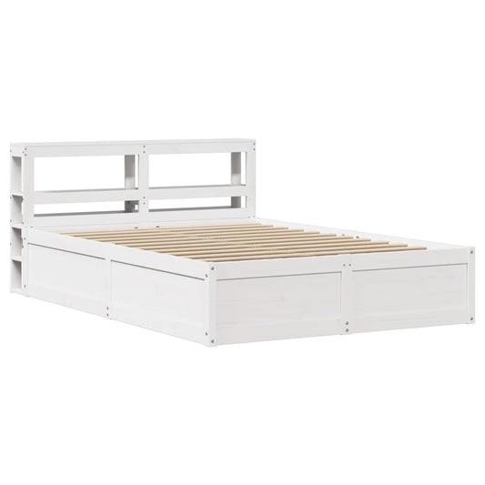 Bed Frame with Headboard White 120x190 cm Small Double Solid Wood Pine Bed Frame with Headboard White 120x190 cm Small Double Solid Wood Pine