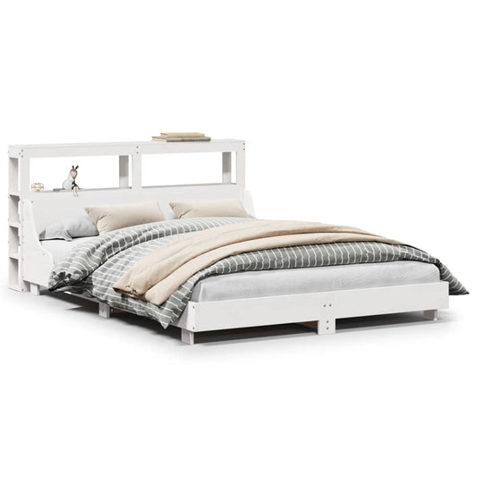 Bed Frame without Mattress White 120x200 cm Solid Wood Pine Bed Frame without Mattress White 120x200 cm Solid Wood Pine