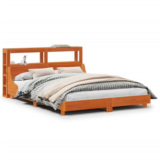 Bed Frame without Mattress Wax Brown 120x190 cm Small Double Solid Wood Pine Bed Frame without Mattress Wax Brown 120x190 cm Small Double Solid Wood Pine