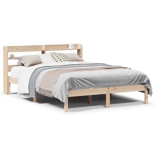 Bed Frame without Mattress 150x200 cm King Size Solid Wood Pine Bed Frame without Mattress 150x200 cm King Size Solid Wood Pine