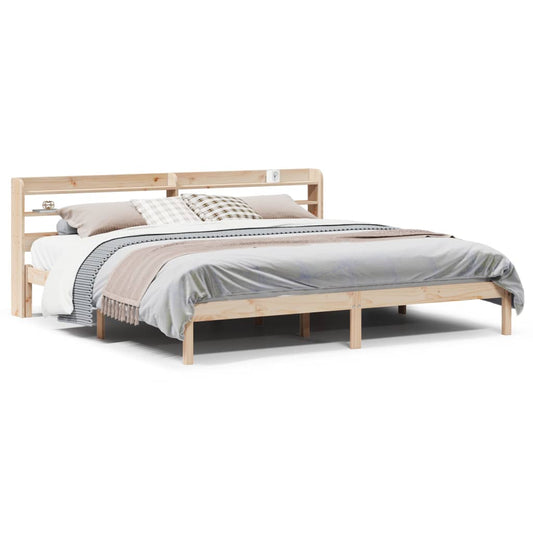 Bed Frame without Mattress 180x200 cm Super King Solid Wood Pine Bed Frame without Mattress 180x200 cm Super King Solid Wood Pine