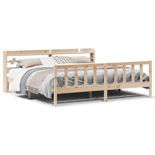 Bed Frame without Mattress 180x200 cm Super King Solid Wood Pine Bed Frame without Mattress 180x200 cm Super King Solid Wood Pine