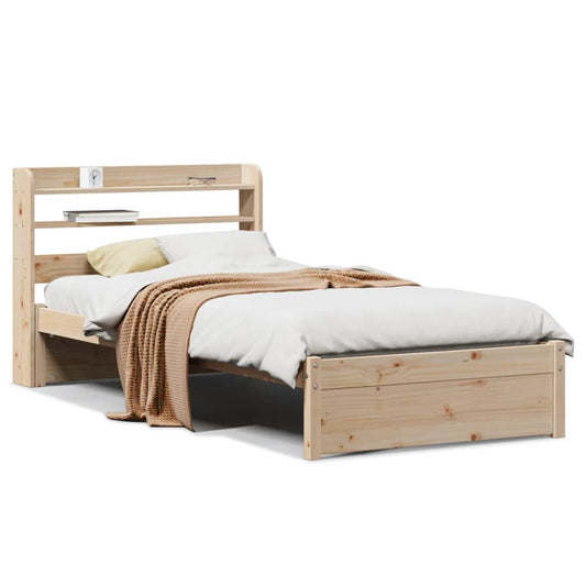 Bed Frame with Headboard without Mattress 75x190 cm Small Single Bed Frame with Headboard without Mattress 75x190 cm Small Single