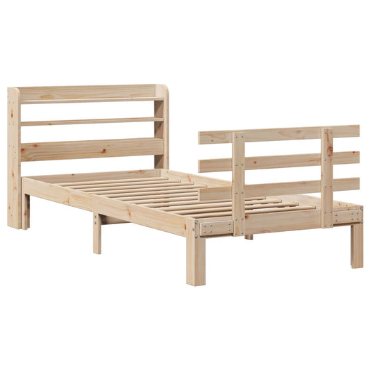 Bed Frame with Headboard without Mattress 75x190 cm Small Single Bed Frame with Headboard without Mattress 75x190 cm Small Single