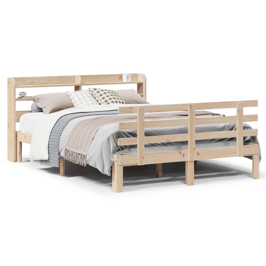 Bed Frame with Headboard without Mattress 150x200 cm King Size Bed Frame with Headboard without Mattress 150x200 cm King Size