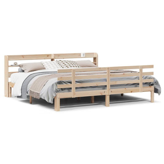 Bed Frame | Untreated Pine | Solid Pine Wood | Super King | Bed Frame Bed Frame | Untreated Pine | Solid Pine Wood | Super King | Bed Frame